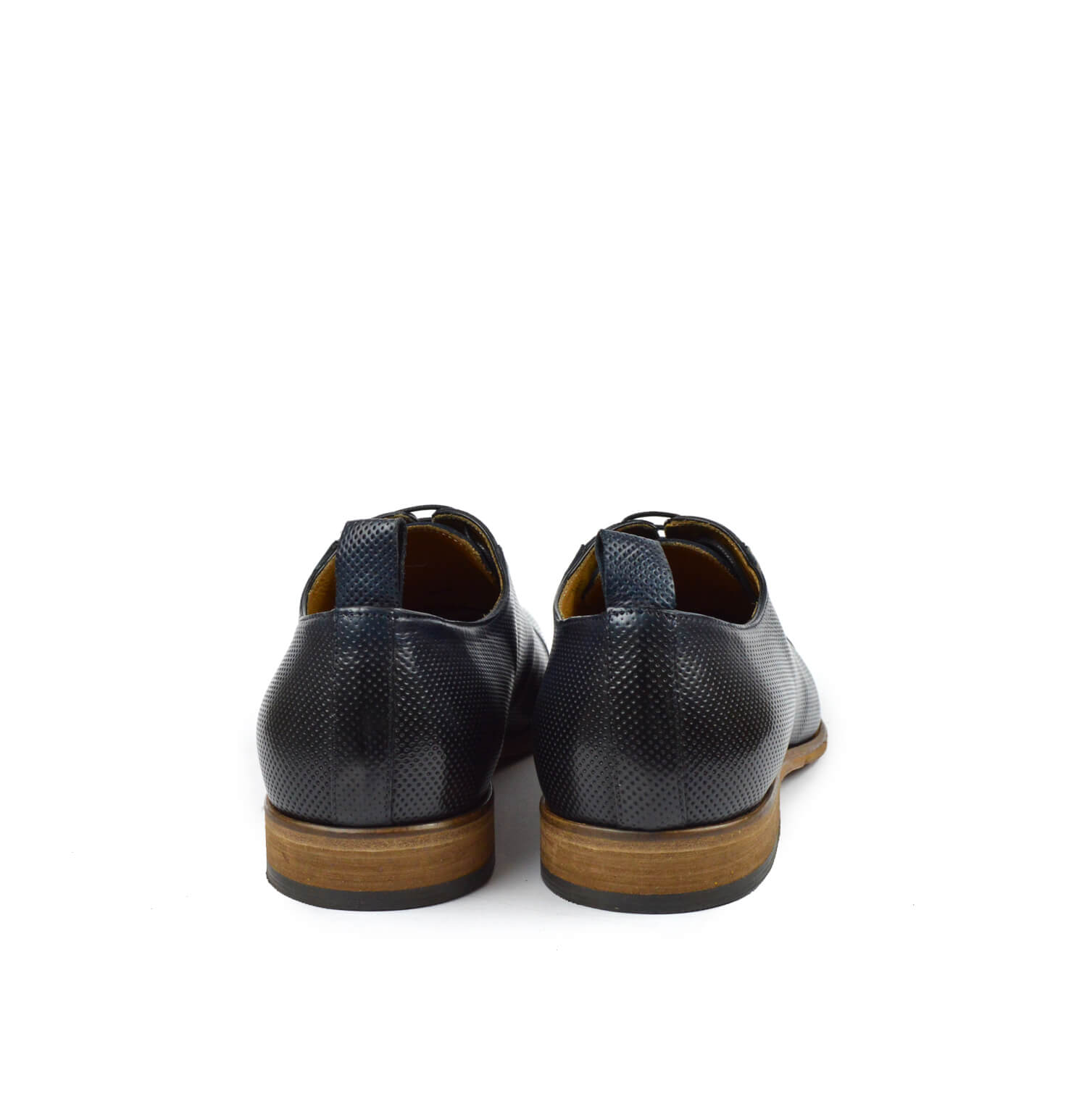 Ton Goût Ocean mocassino uomo pelle blu microforata Blake