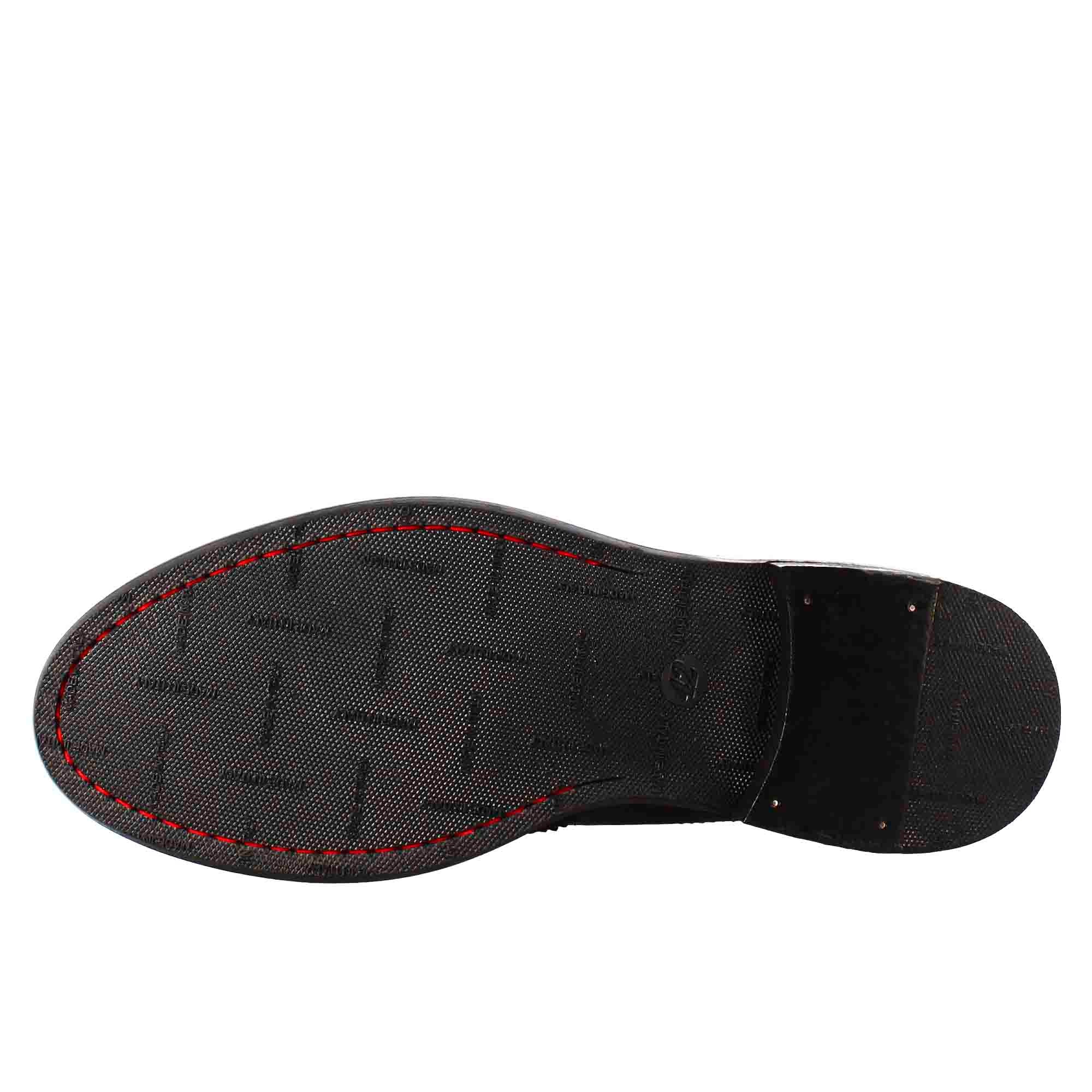 Leonardo Shoes Candy Chelsea Uomo Pelle Nero Vintage