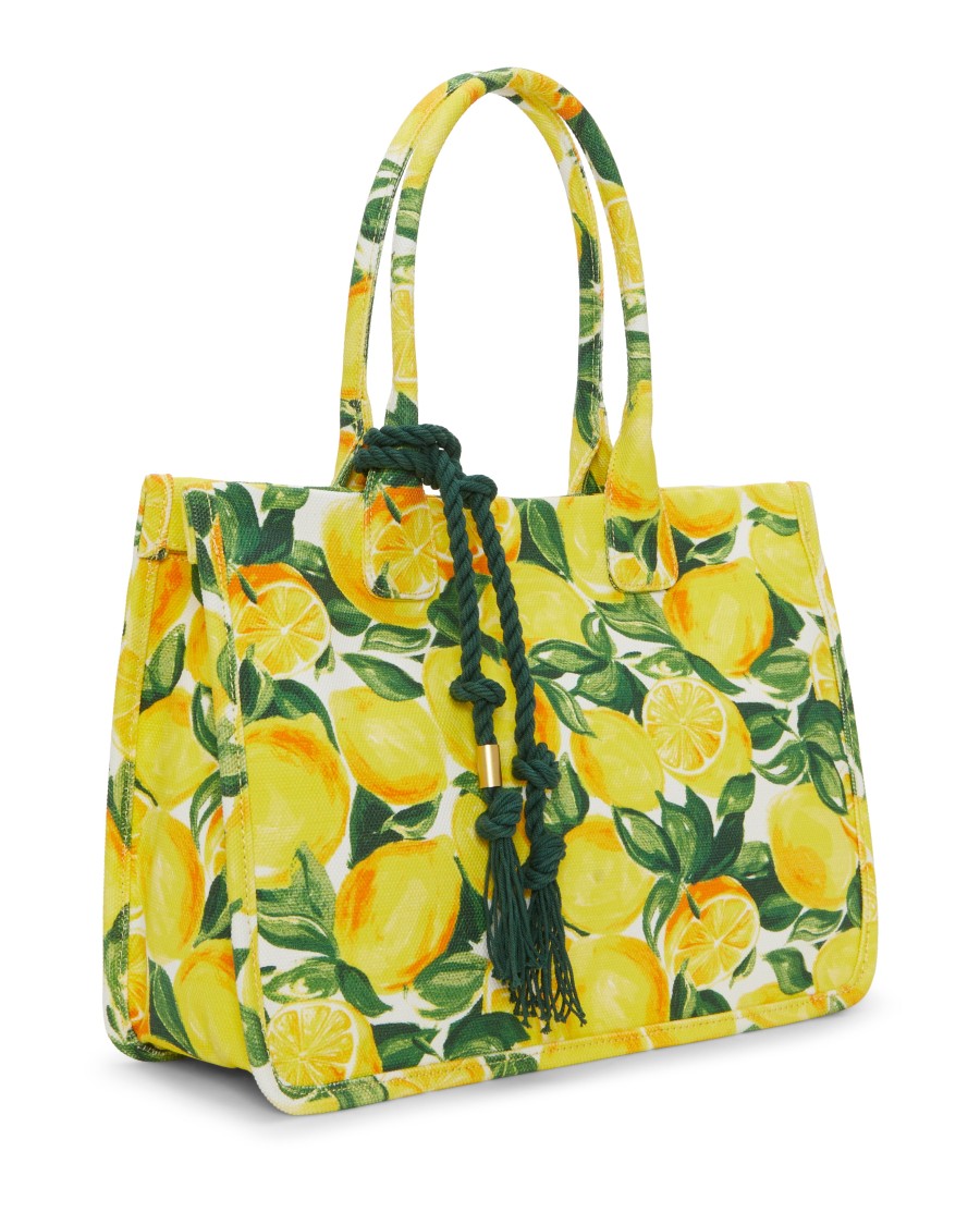 Vince Camuto Orla borsa tote tela oversize manici arrotolati