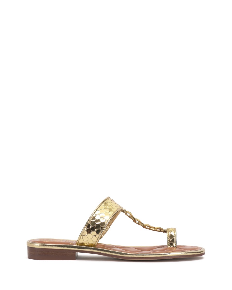 Vince Camuto Lexiea sandalo catena dorata tacco a blocco