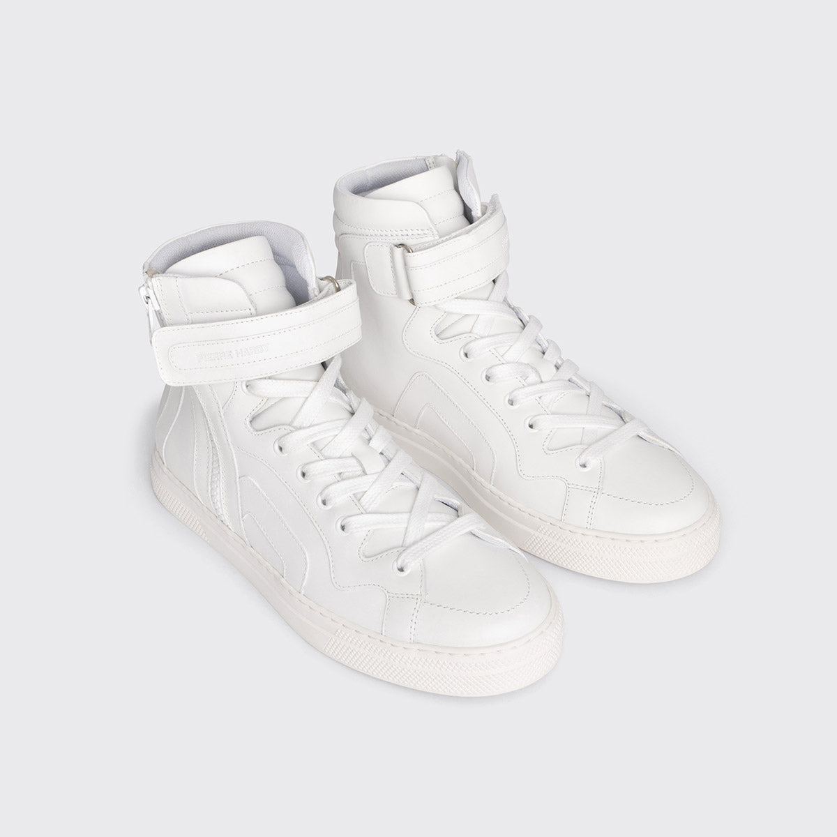 Pierre Hardy 012 sneakers alte donna bianche con zip