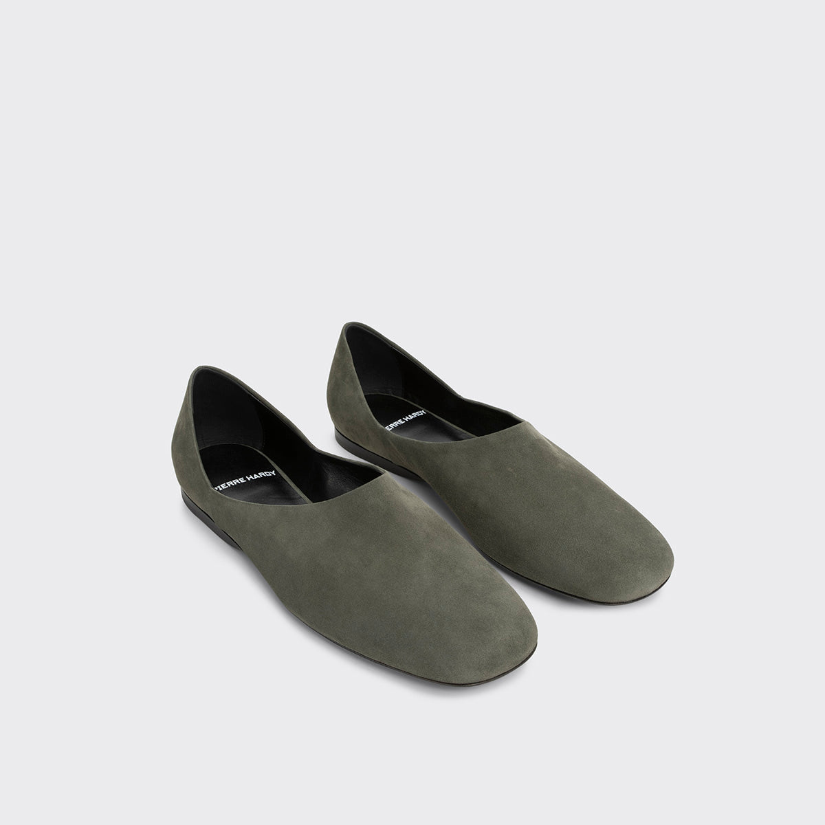 Pierre Hardy Pia slip-on kaki tacco basso pelle