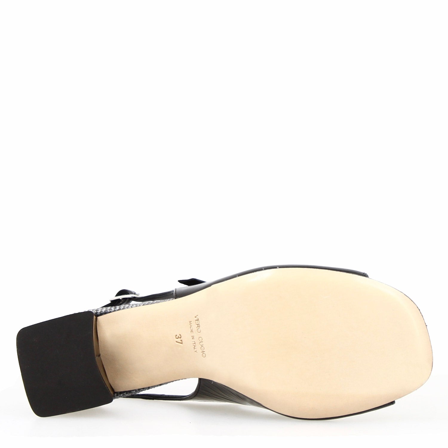 Leonardo Shoes Alba Sandalo Donna Vernice Nero 5,5