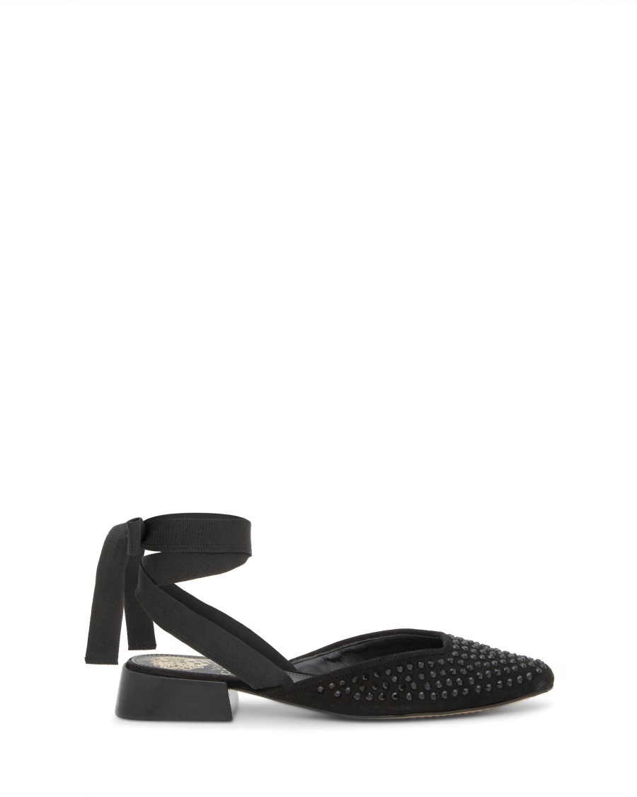 Vince Camuto Kayla Flat Ballerine Donna Punta Quadrata con Strass