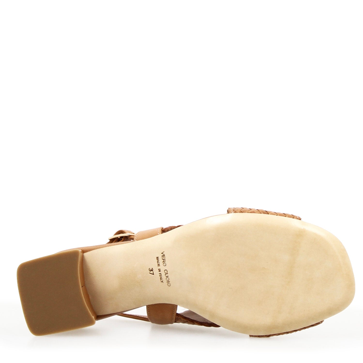 Leonardo Shoes Demetra Sandali Donna Marrone Tacco 5 cm