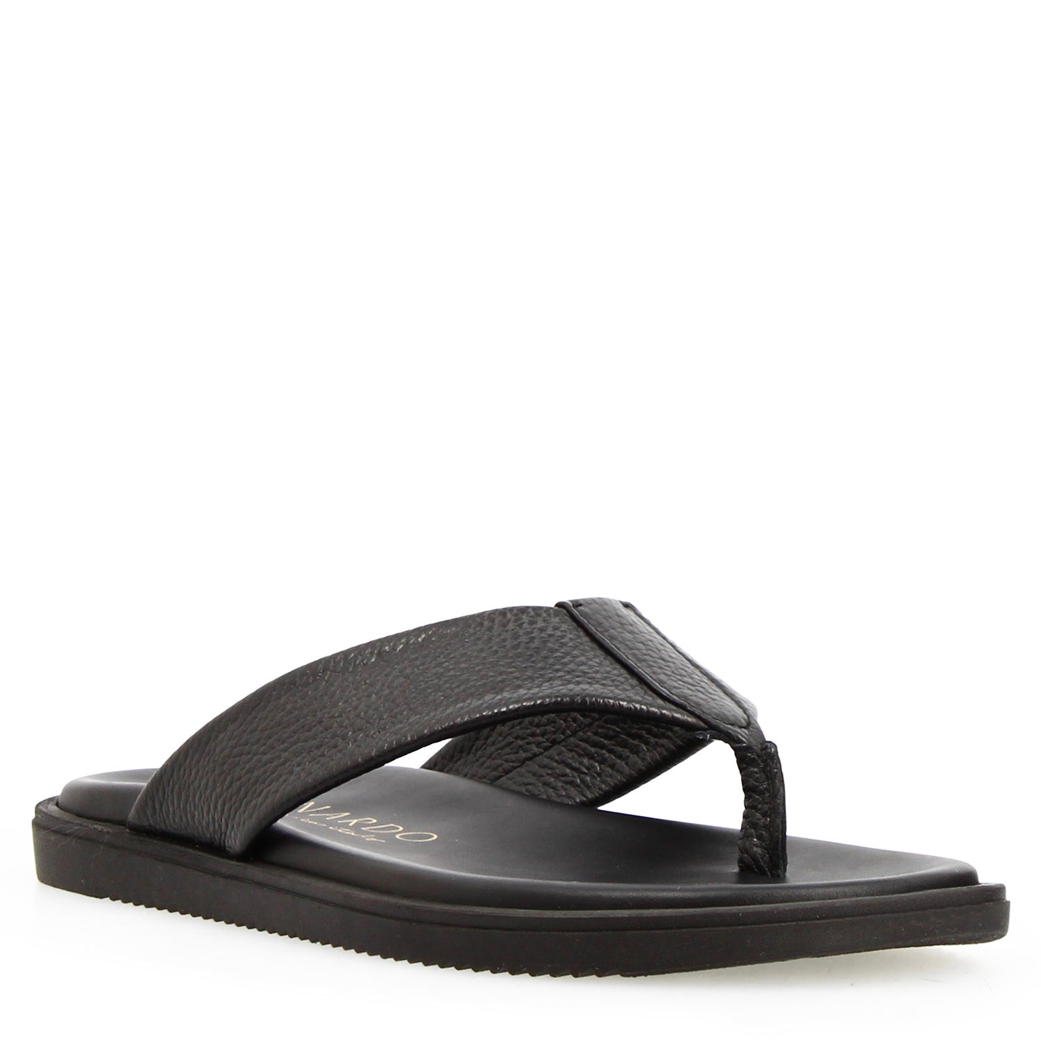 Leonardo Shoes Nerone Sandali Uomo Pelle Nero