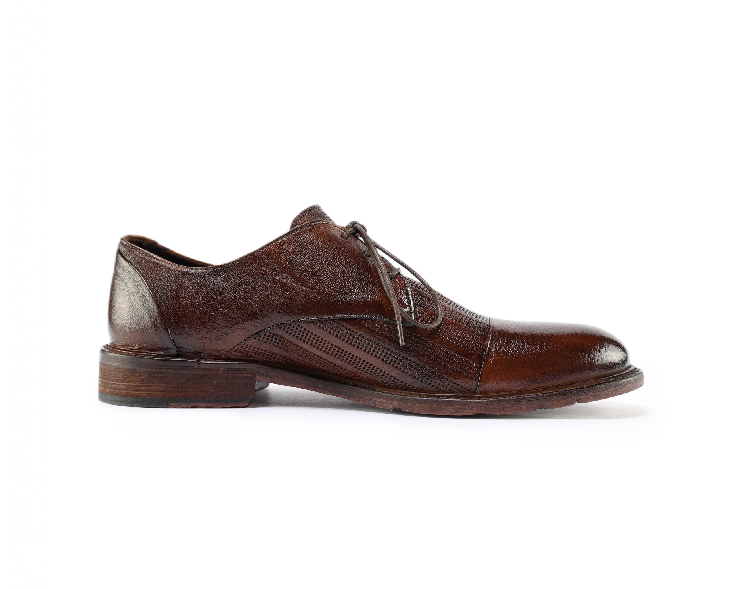 Ton Goût Derby Fire scarpe derby uomo pelle traforata