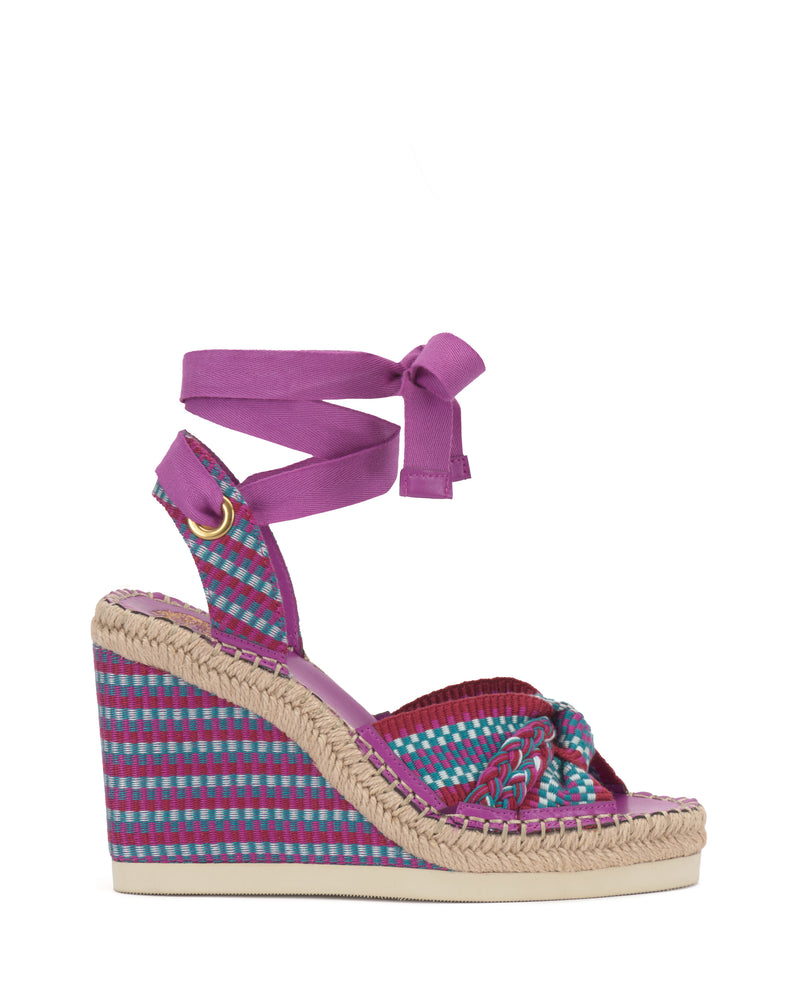 Vince Camuto Bealie Sandalo con Zeppa Espadrillas Intrecciato