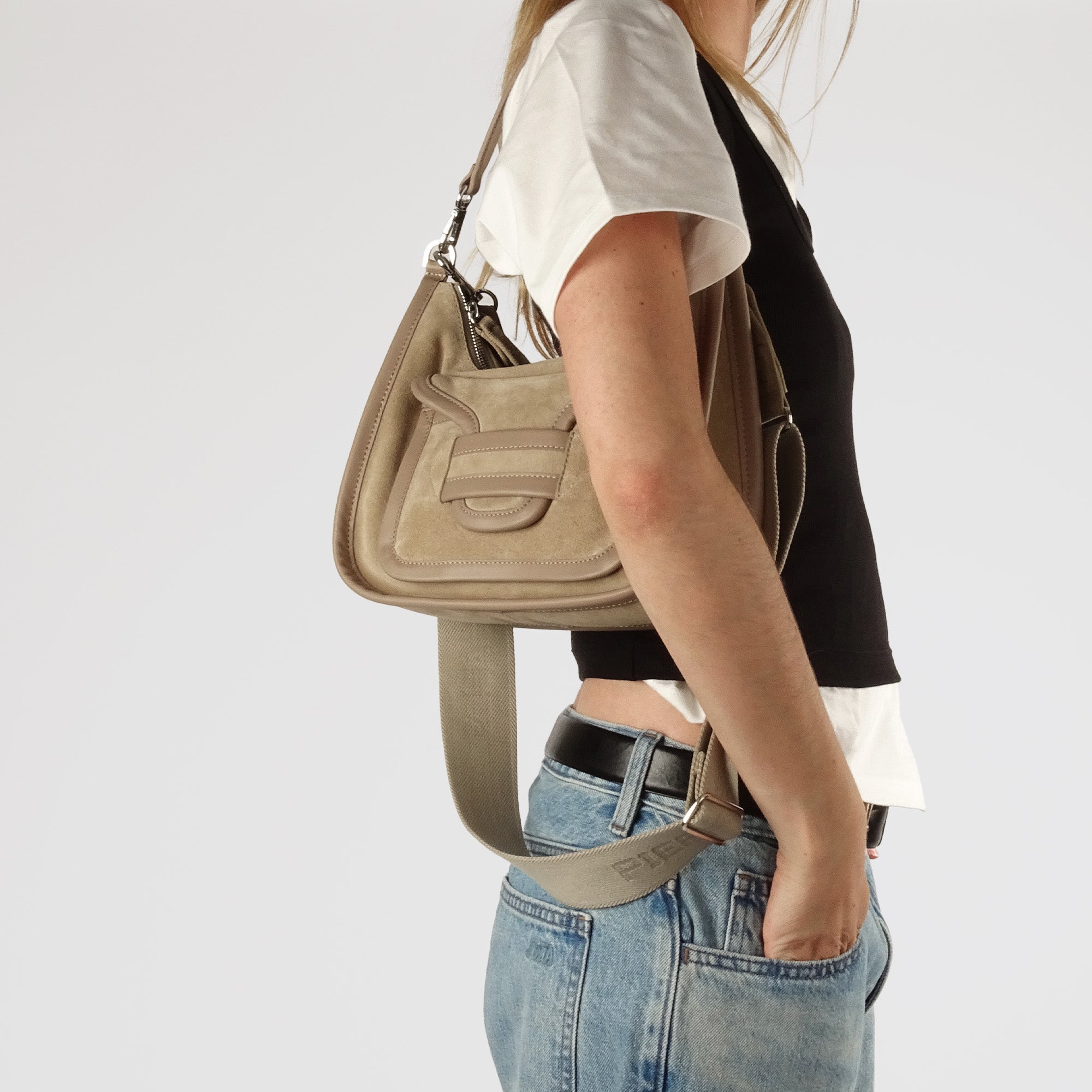 Pierre Hardy Alpha Day Borsa a Tracolla Beige TU