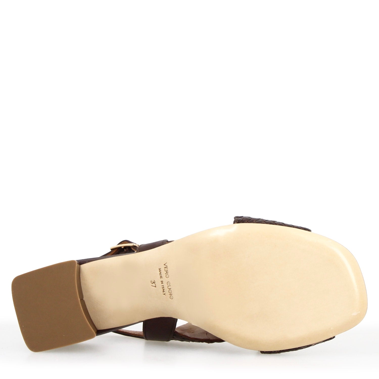 Leonardo Shoes Demetra Sandali Donna Marrone Scuro Tacco 5 cm
