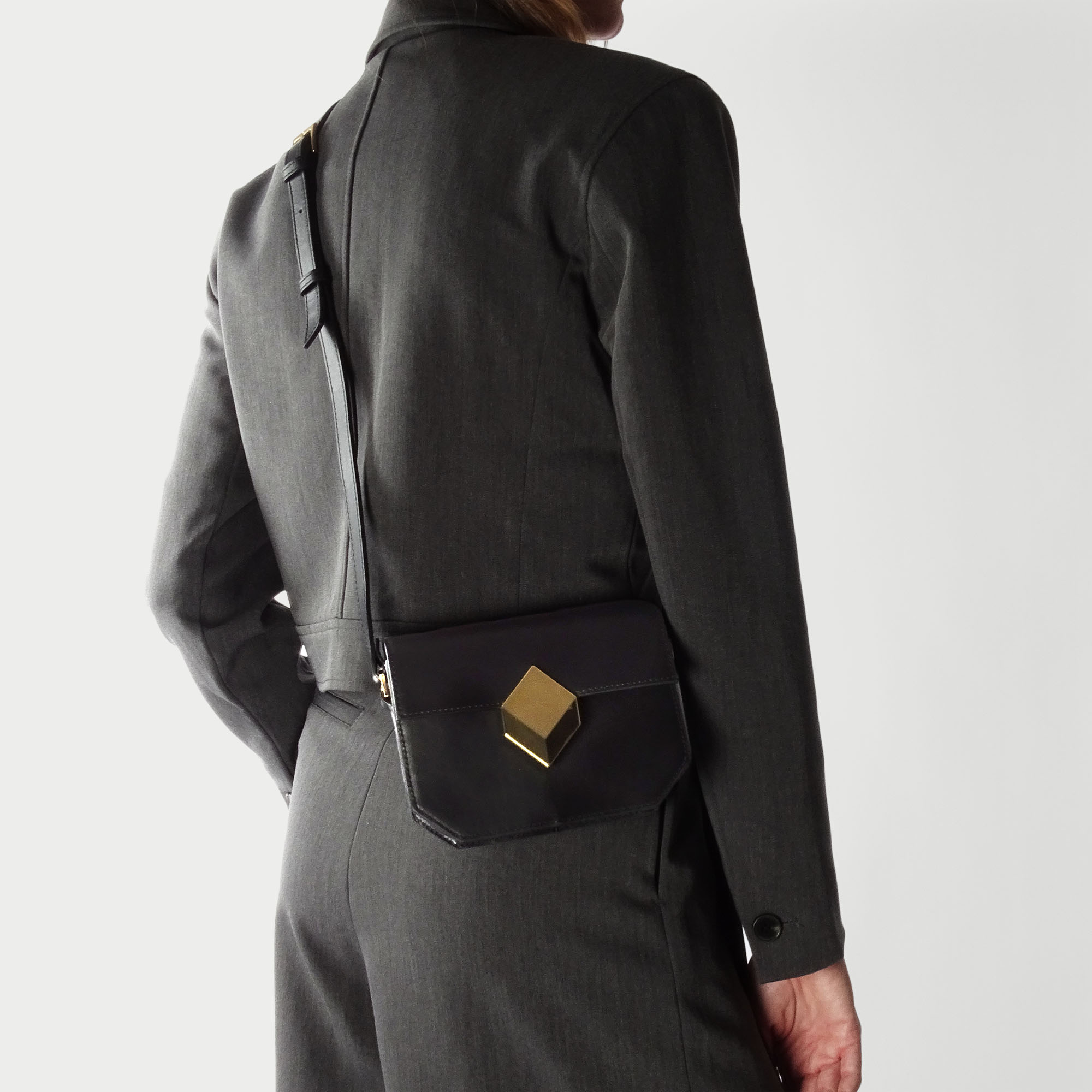 Pierre Hardy Mini Prism borsa donna nera tracolla
