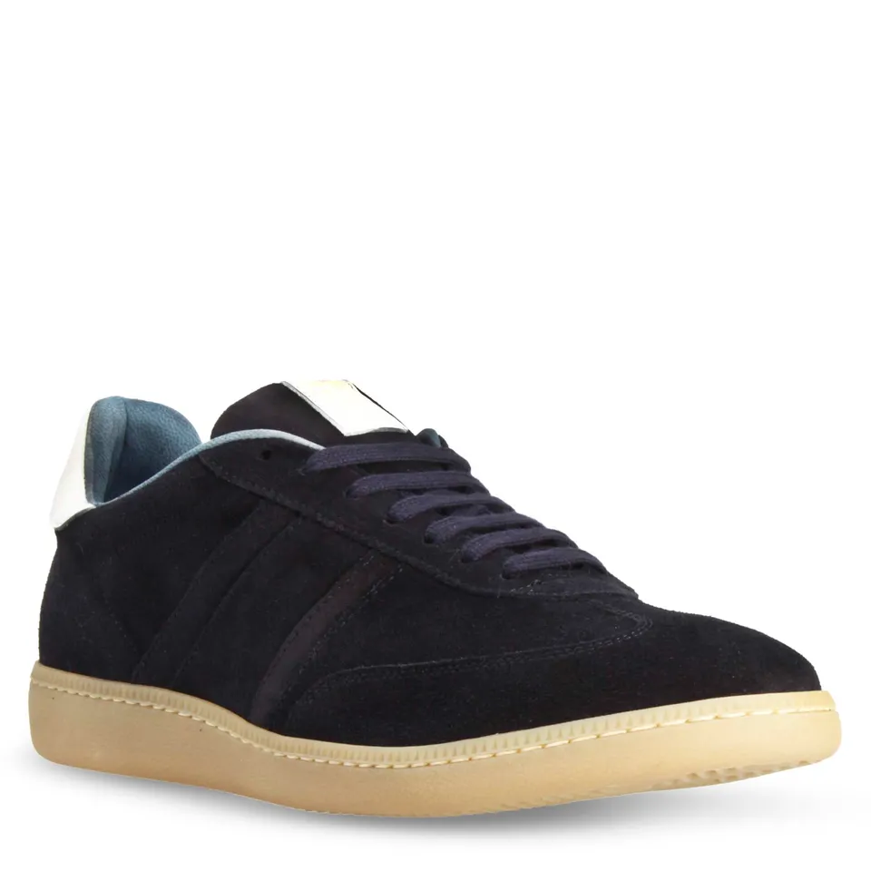 Leonardo Shoes Sneakers Uomo Bizantino sneakers blu camoscio