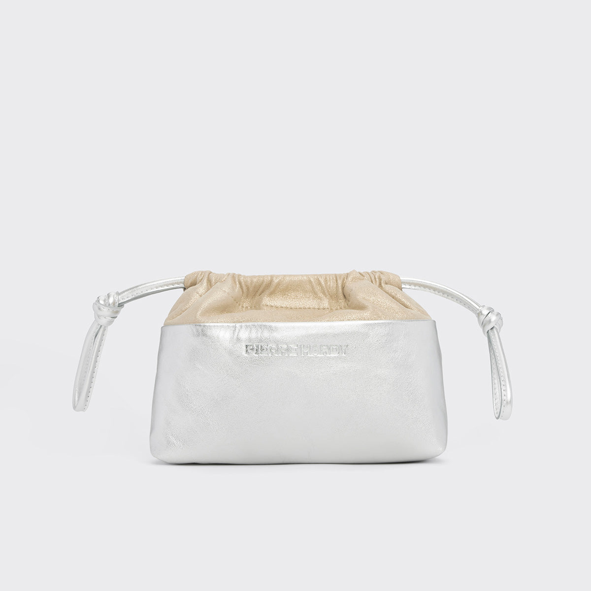 Pierre Hardy Mini Twin Clutch pochette argento TU pelle