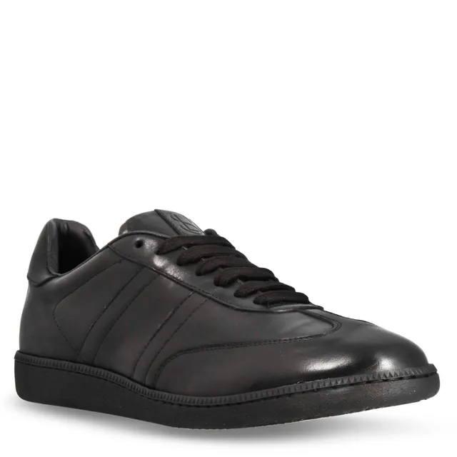 Leonardo Shoes Bizantino Nero sneakers uomo pelle nero