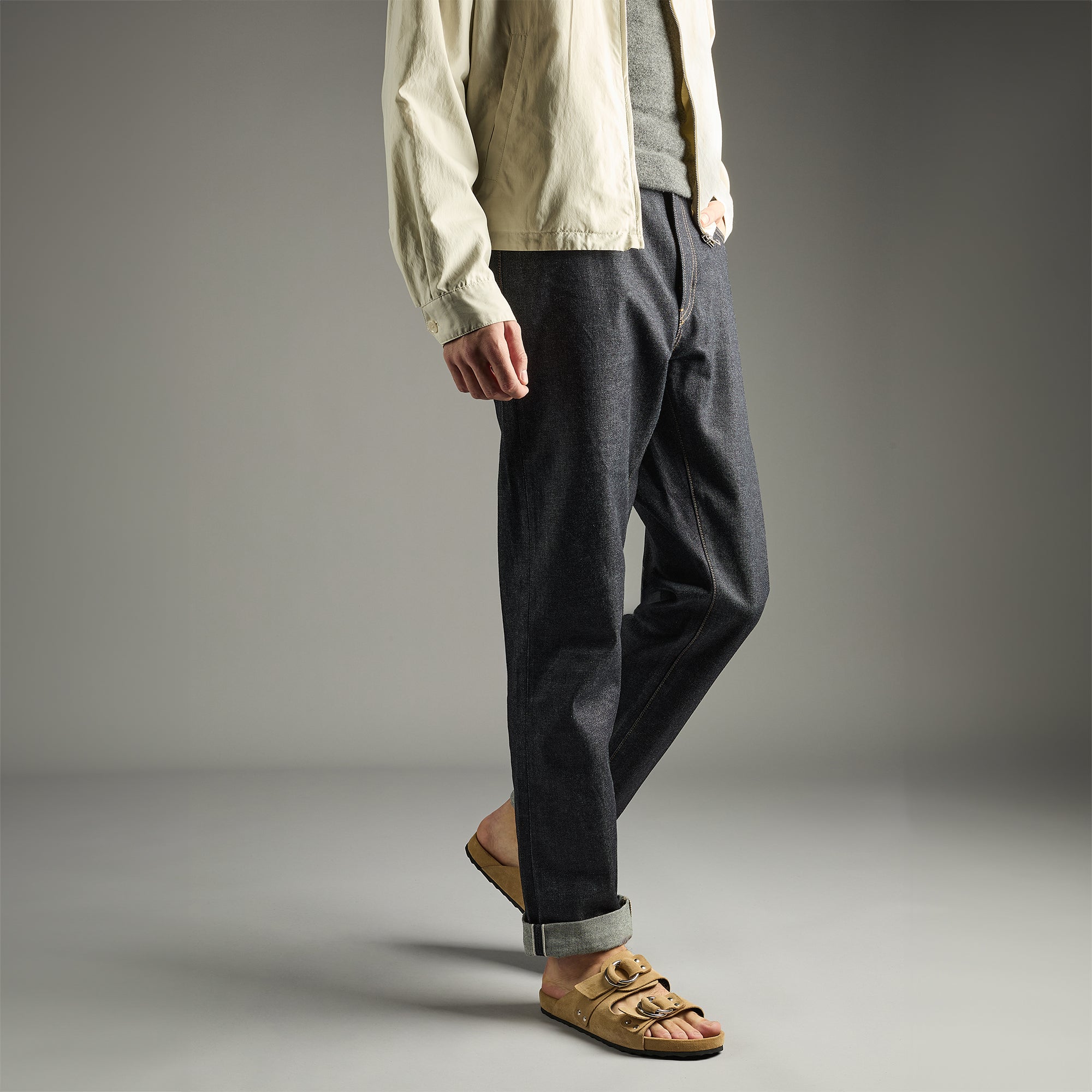 Pierre Hardy Beach Rider mules uomo beige scamosciati