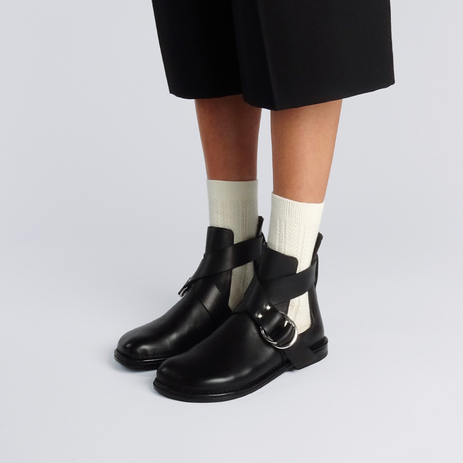 Pierre Hardy Frances stivaletti donna neri pelle tacco 10 mm