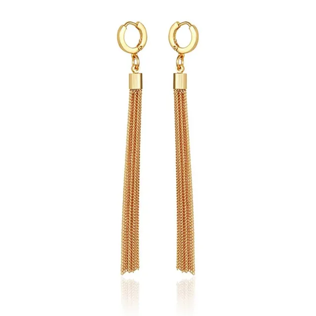 Vince Camuto Orecchini Cerchio Donna Nappa Oro Catena
