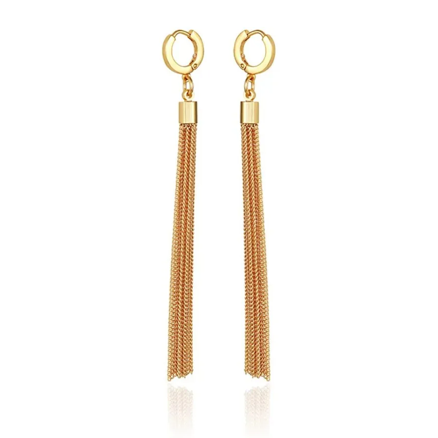 Vince Camuto Orecchini Cerchio Donna Nappa Oro Catena