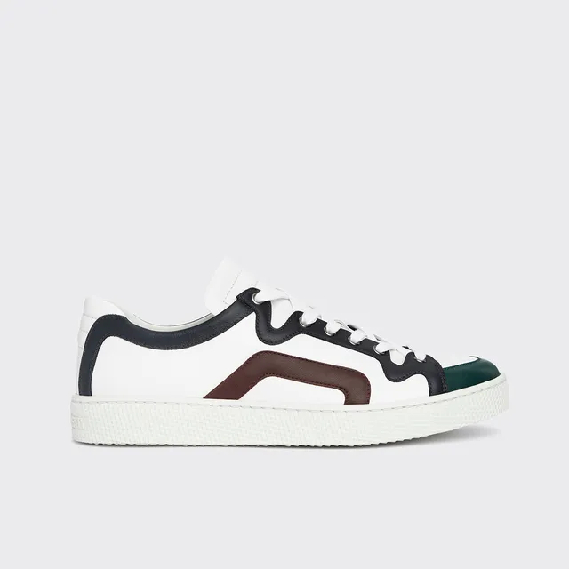 Pierre Hardy Alpha sneakers uomo bianche pelle