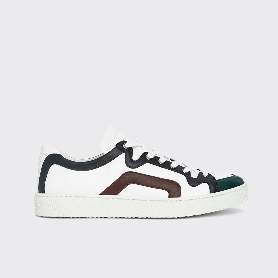 Pierre Hardy Alpha sneakers uomo bianche pelle