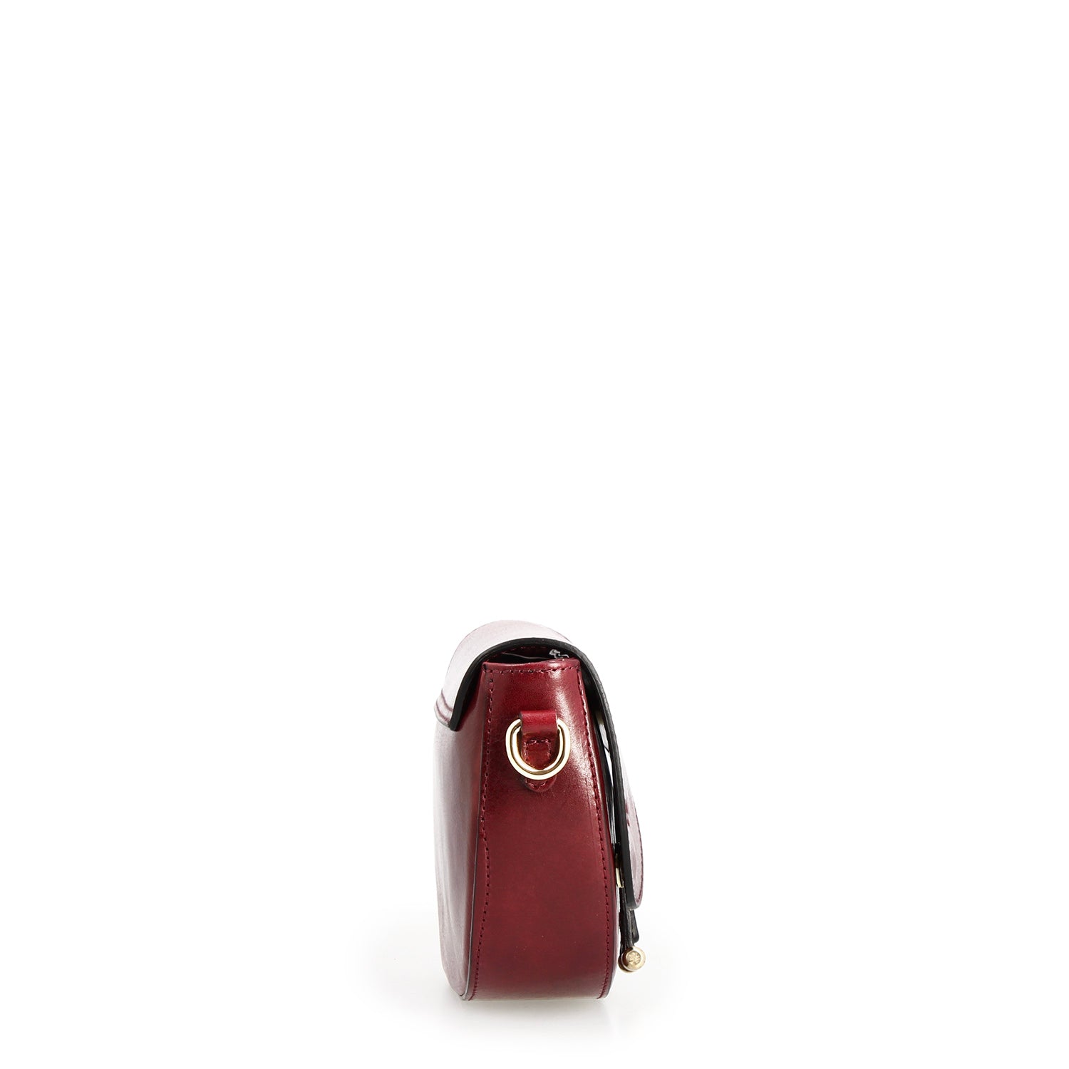 Leonardo Shoes Lena Bordeaux borsa tracolla pelle 22x16 cm