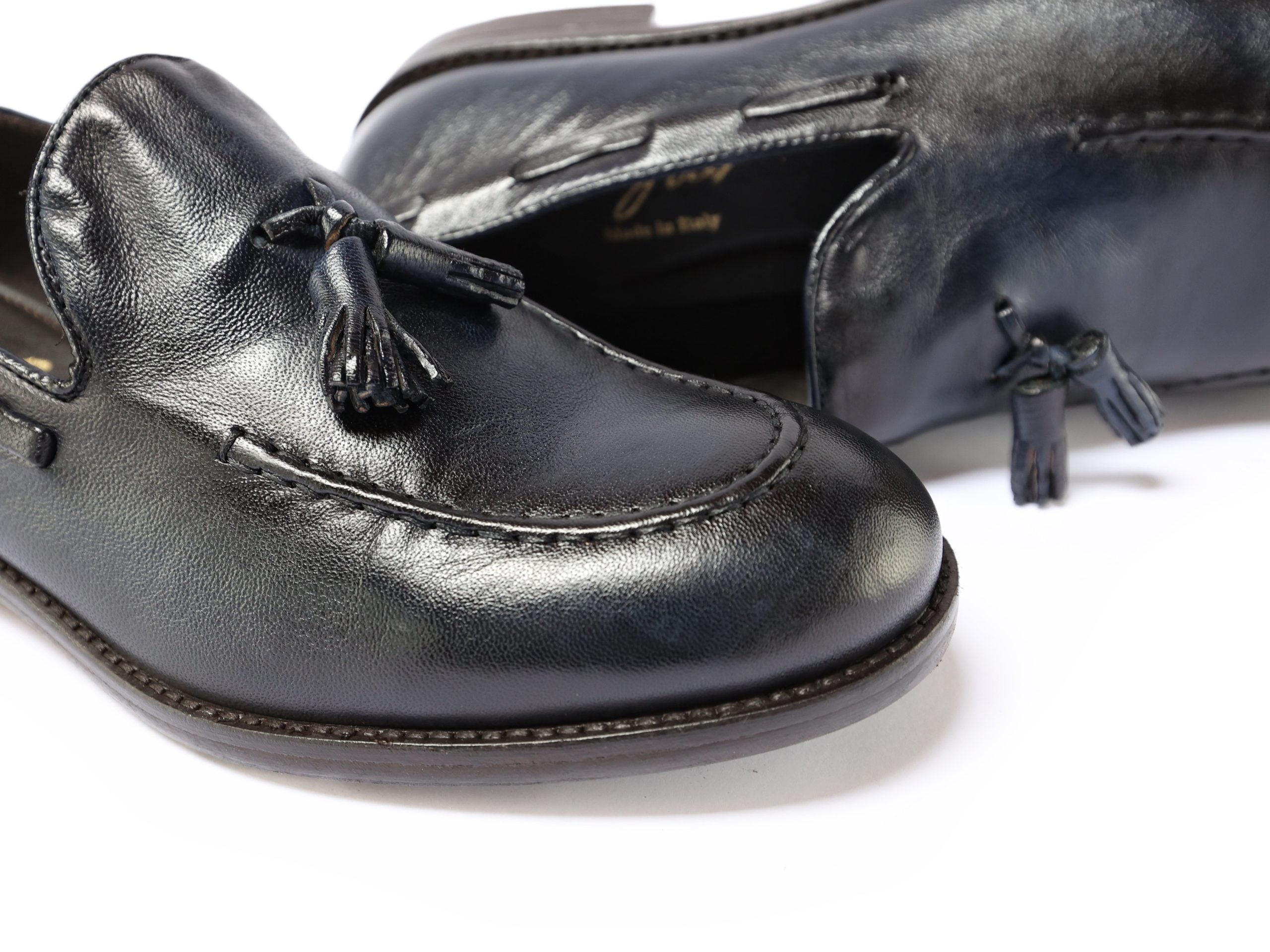 Ton Goût Mocassino Miky mocassino uomo blu pelle