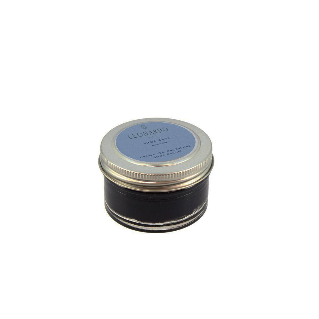 Leonardo Shoes crema lucido scarpe pelle nero 50 ml