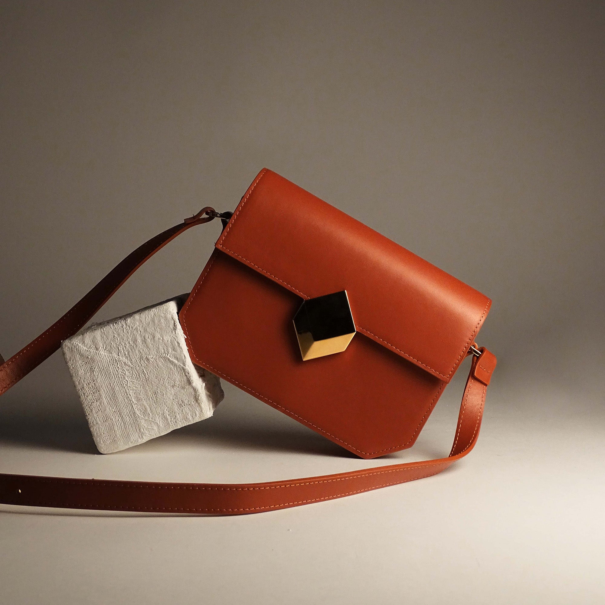 Pierre Hardy Prism borsa donna rossa strutturata