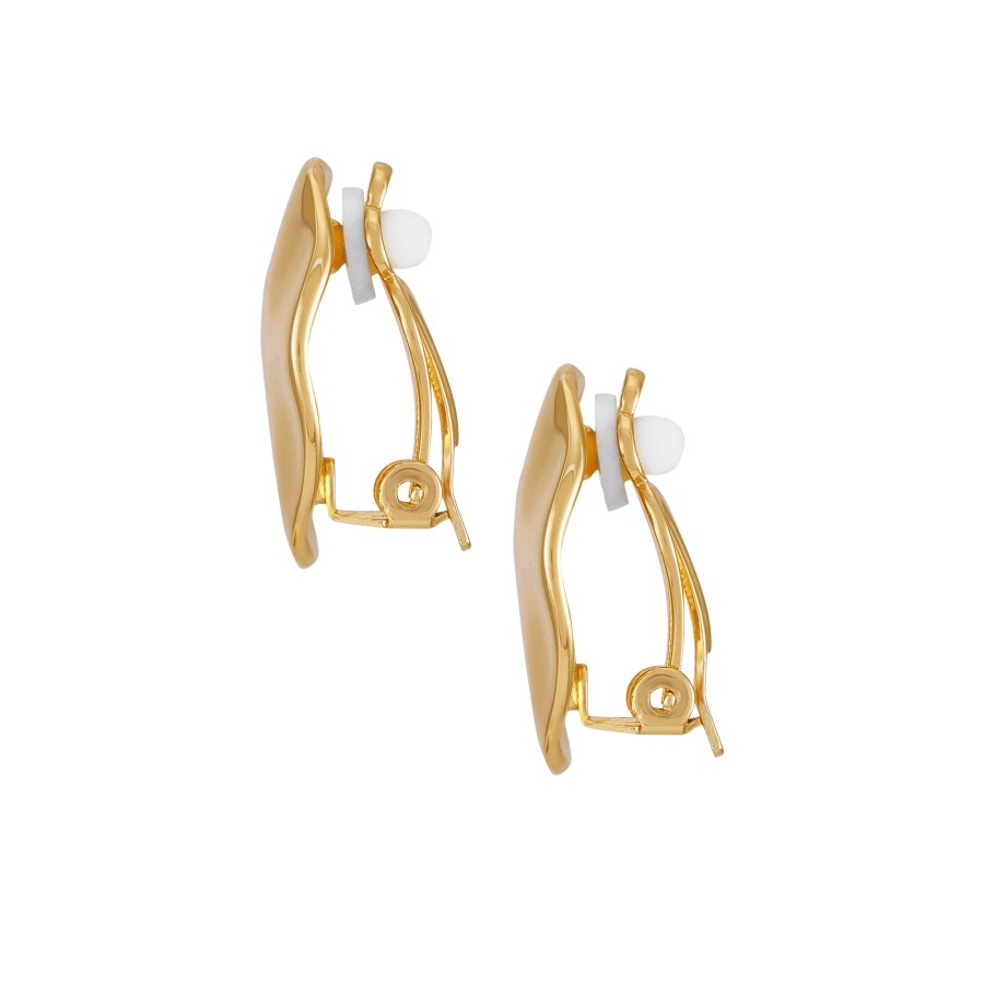 Vince Camuto orecchini donna clip rotondi oro organico