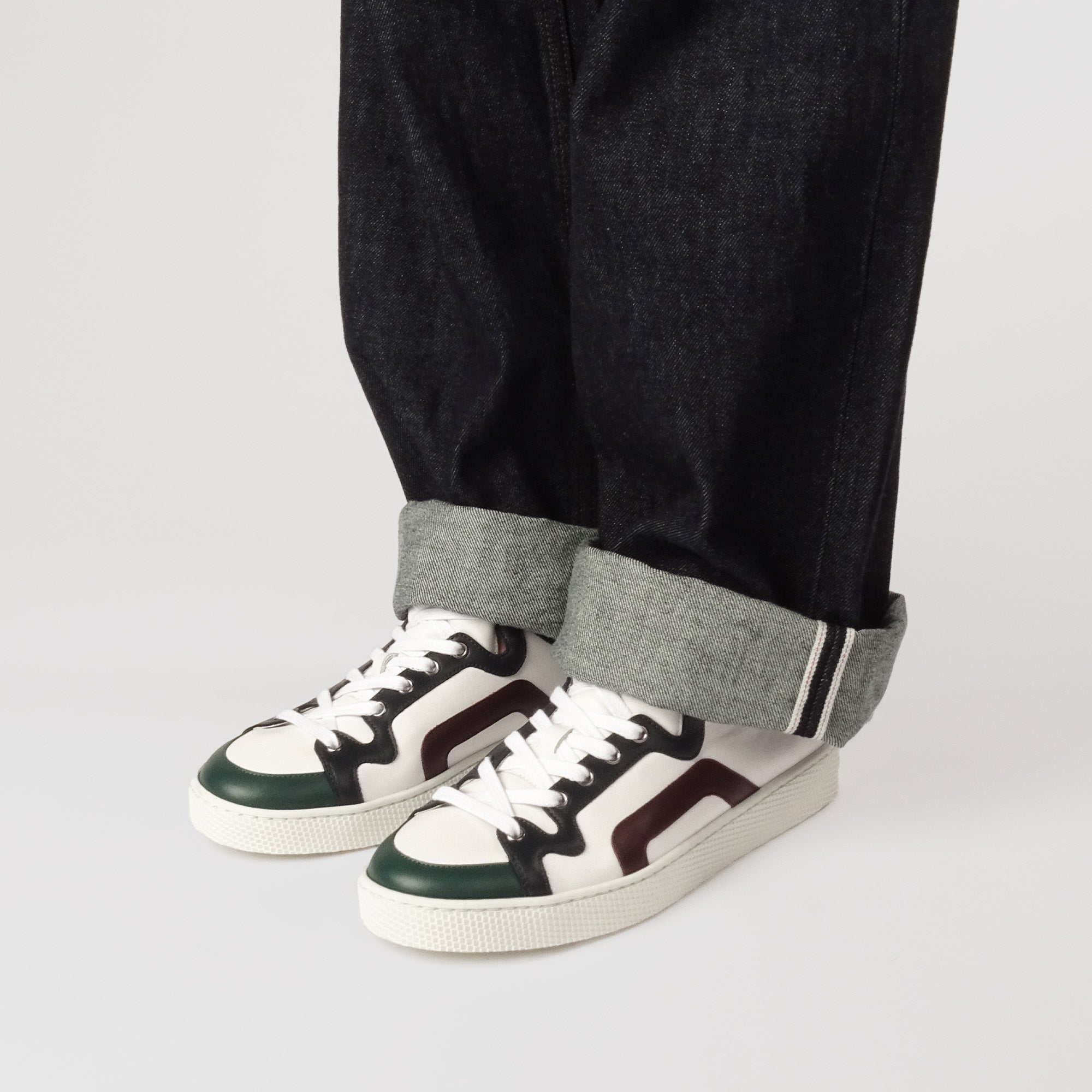 Pierre Hardy Alpha sneakers uomo bianche pelle