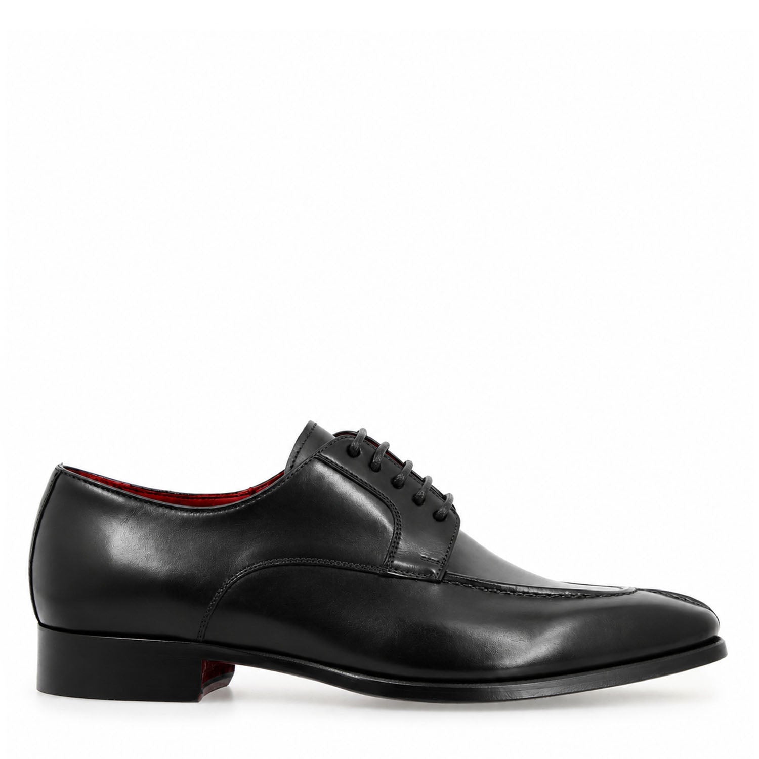 Leonardo Shoes Alfeo Derby Uomo Pelle Nera