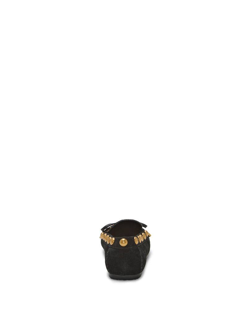 Vince Camuto Sennett mocassini camoscio con borchie oro