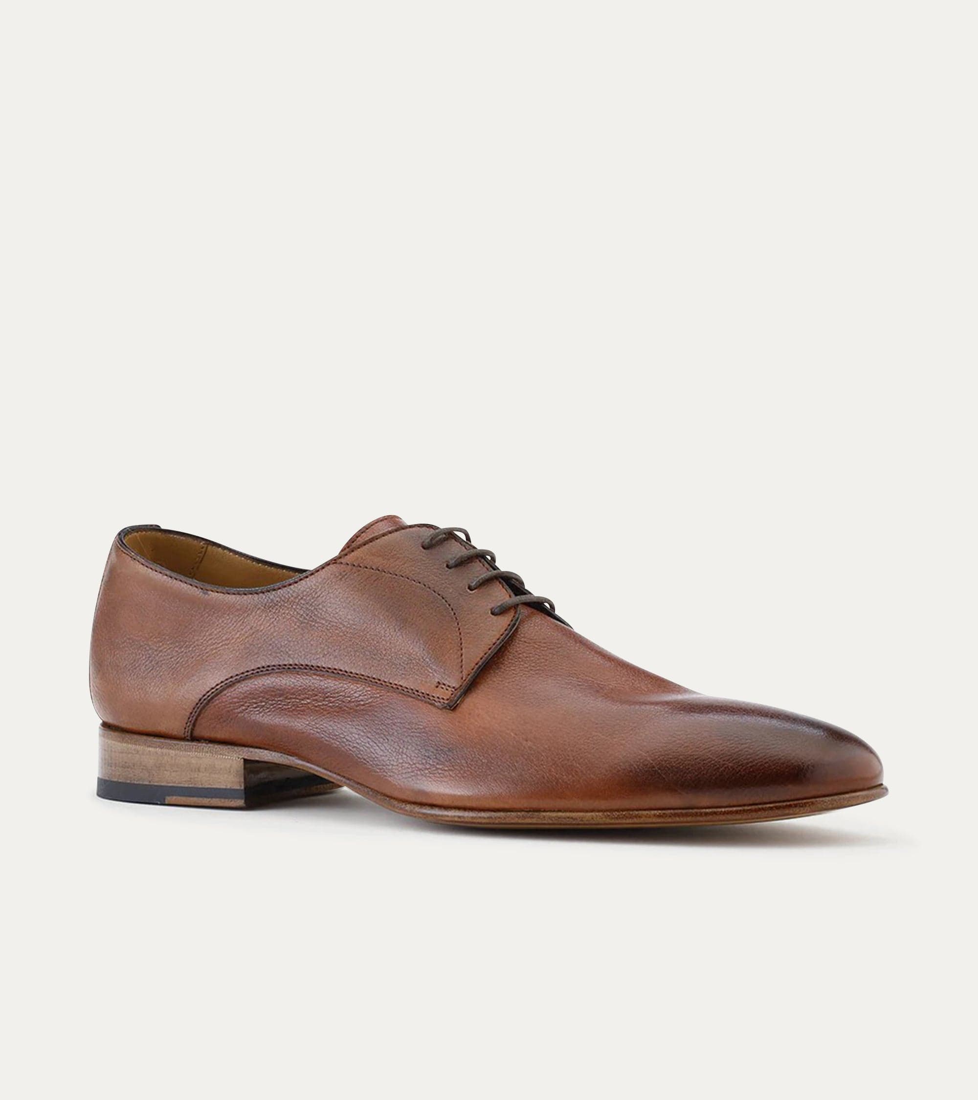 Ace Marks Oliver Cuoio Buffalo Scarpe Derby Marroni Pieghevoli
