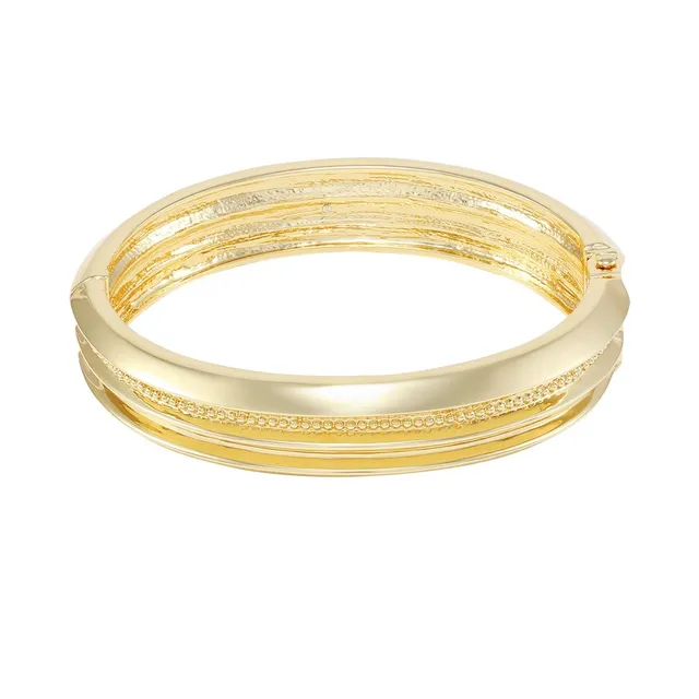 Vince Camuto Bracciale Cerniera Testurizzato Oro Donna