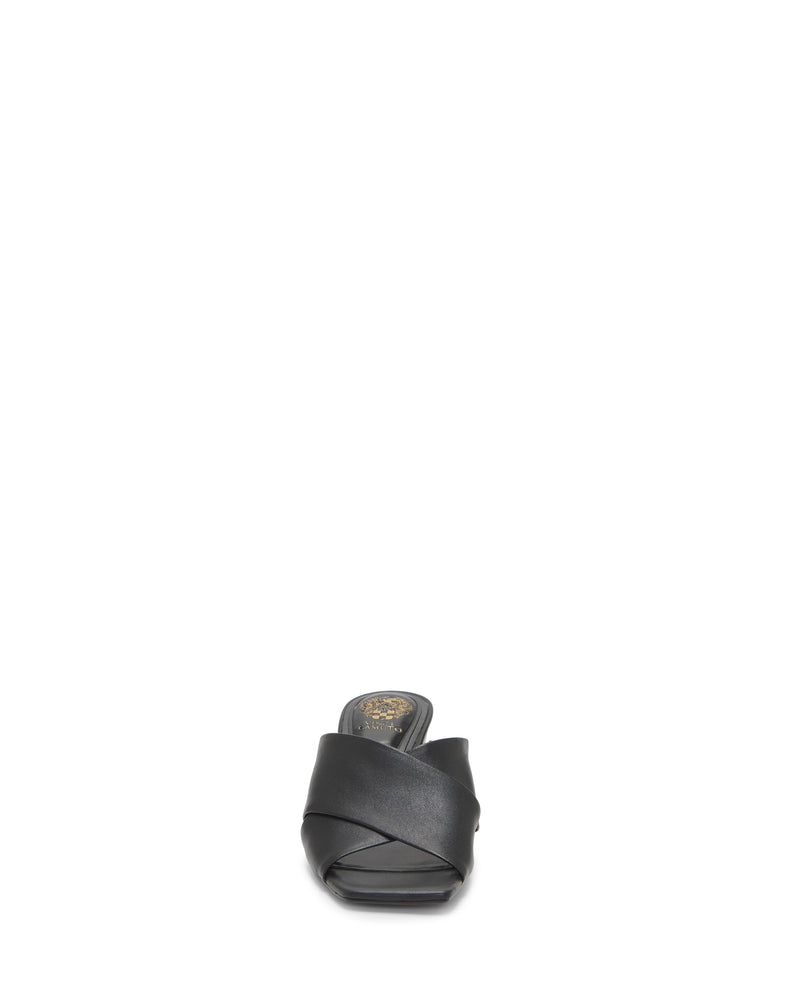 Vince Camuto Kespa Mules Pelle Tacco a Blocco Incrociate