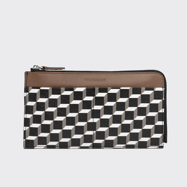 Pierre Hardy Palatine Wallet portafoglio zip nero tela