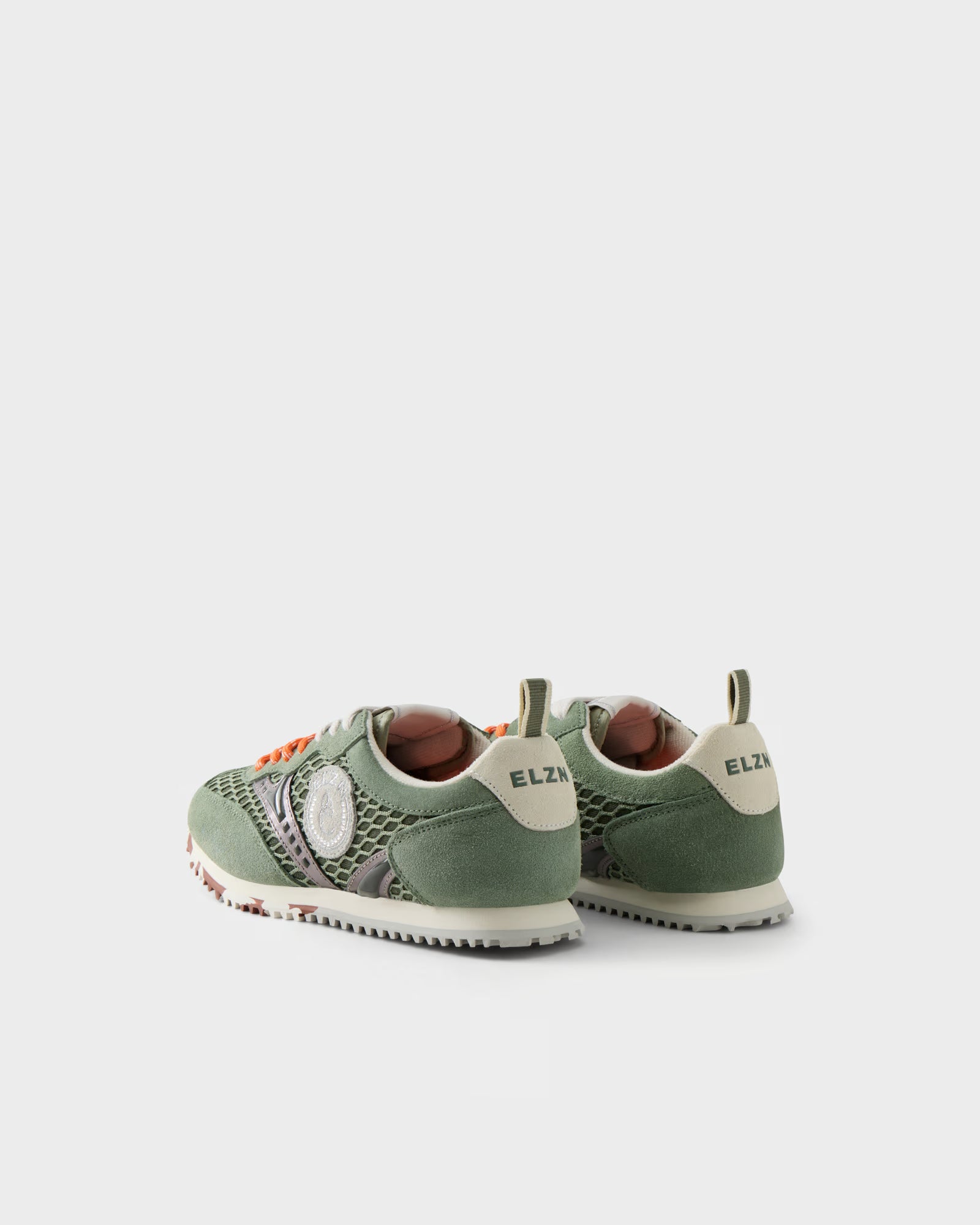 Elvio Zanon Sneakers Running in Suede e Rete Traforata