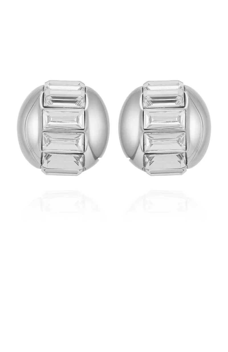 Vince Camuto orecchini donna cristalli baguette argento