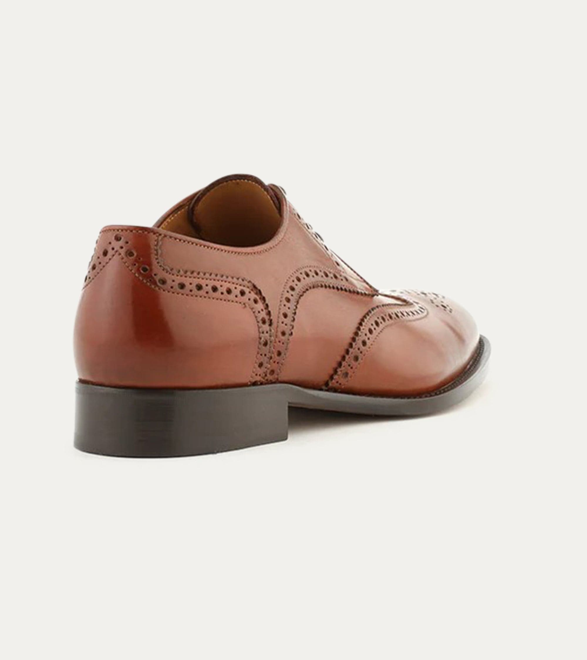 Ace Marks Vincent derby uomo cognac brogue pelle