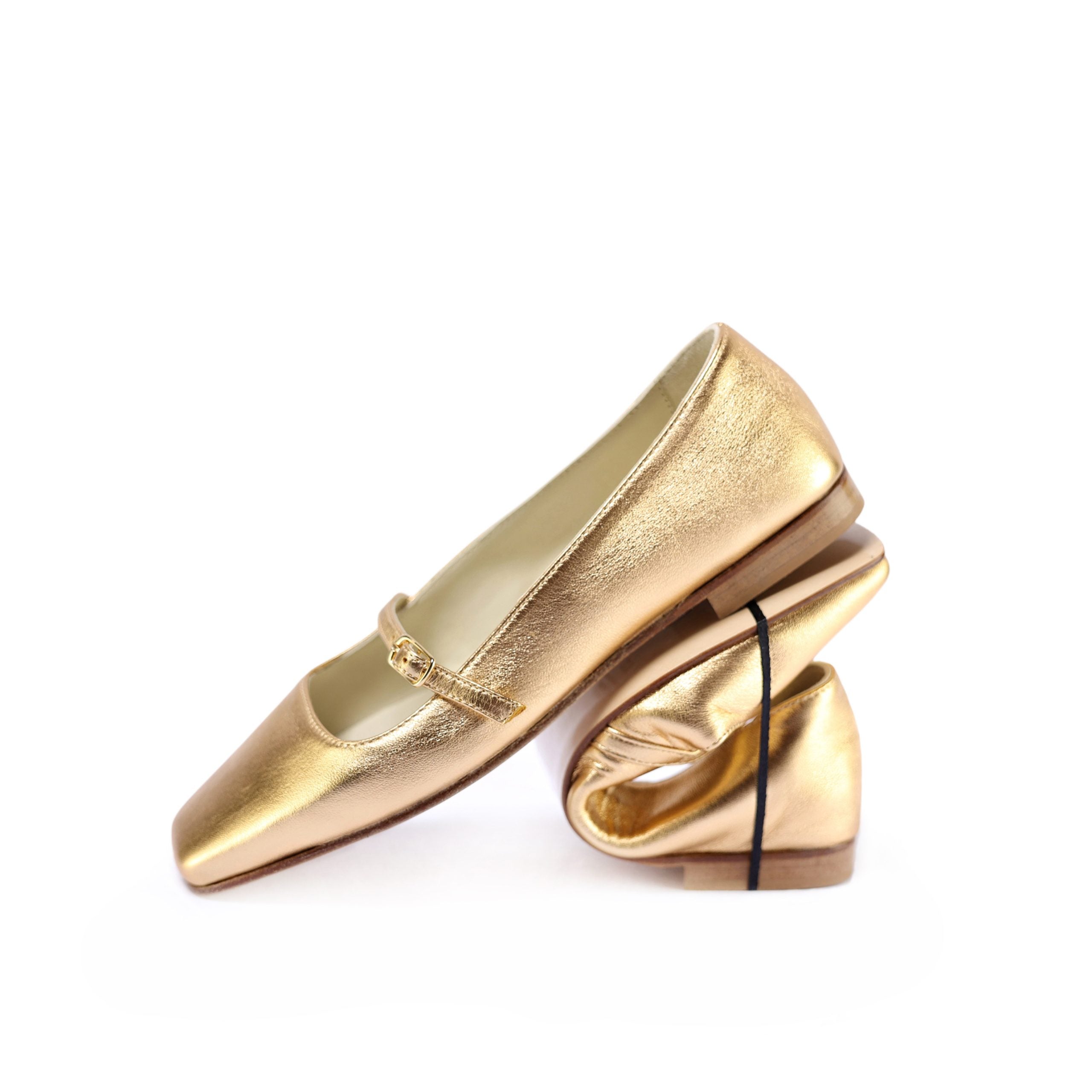 Ton Goût Lea ballerine donna oro Mekong 37 laminata