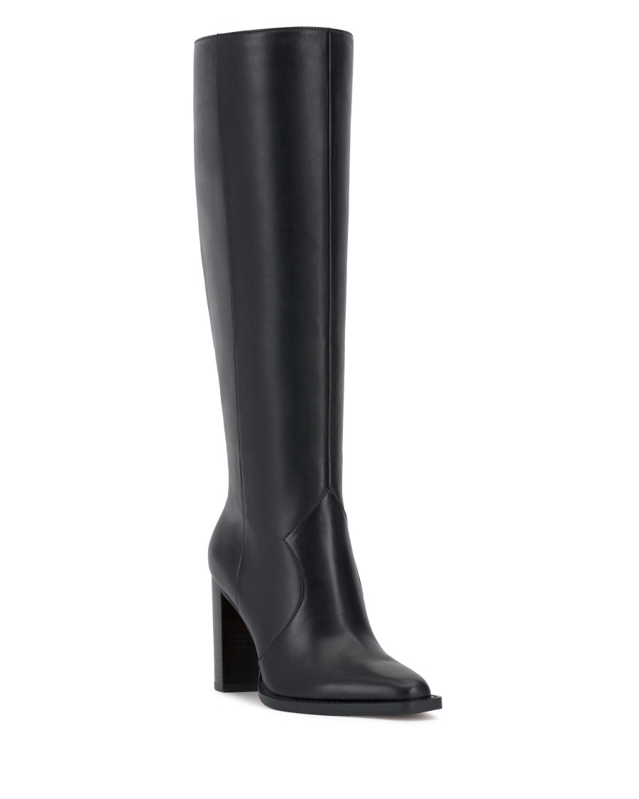 Vince Camuto Lecheya Stivale Largo in Pelle Tacco a Blocco