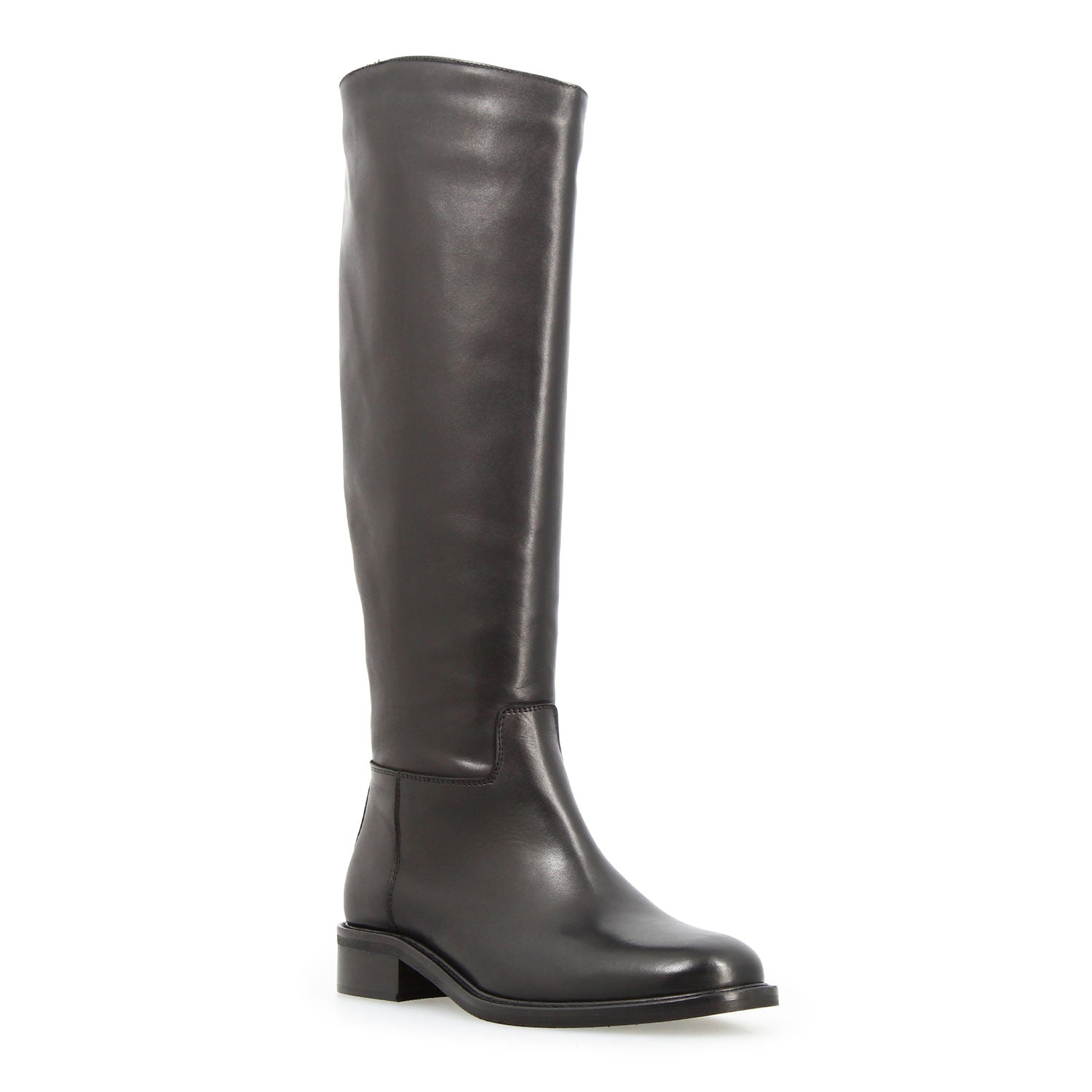 Leonardo Shoes Stivali Donna Palatina L stivali nero pelle tacco basso