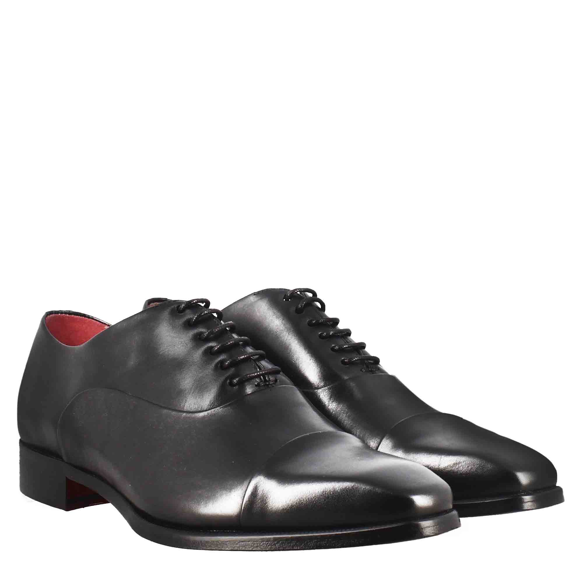 Leonardo Shoes Francesine francesine pelle puntale nero