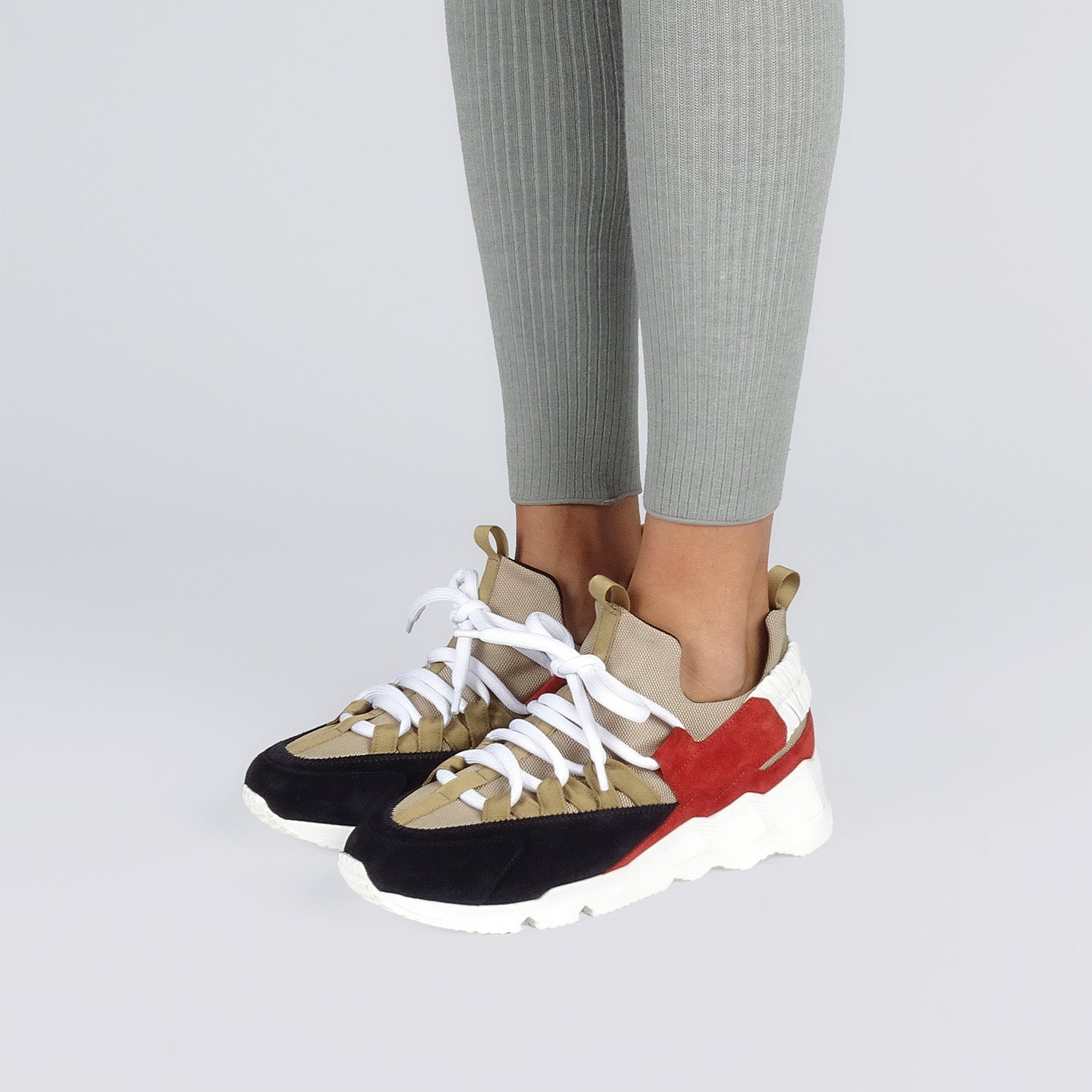 Pierre Hardy Trek Comet Sneakers Donna Sand Tacco 40