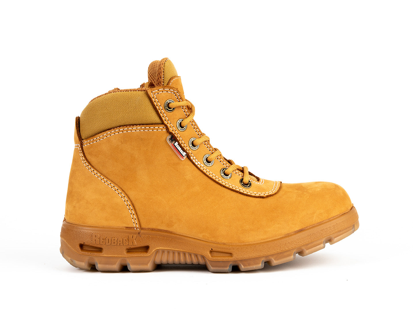 Redback Omaha stivali zip pelle wheat nubuck 6"
