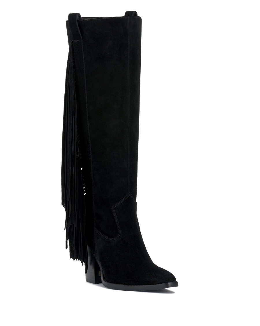 Vince Camuto Pelia stivale ginocchio camoscio frange