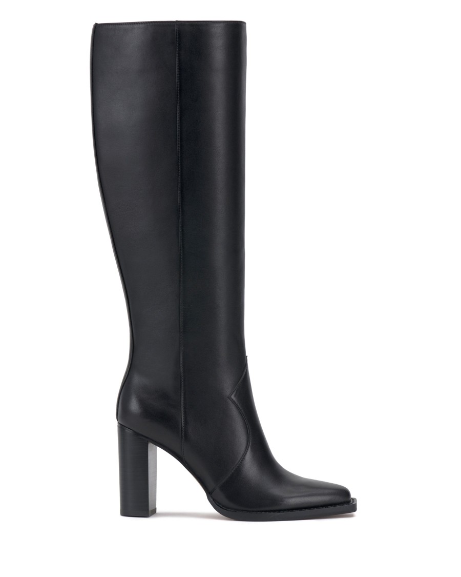 Vince Camuto Lecheya Stivale Largo in Pelle Tacco a Blocco