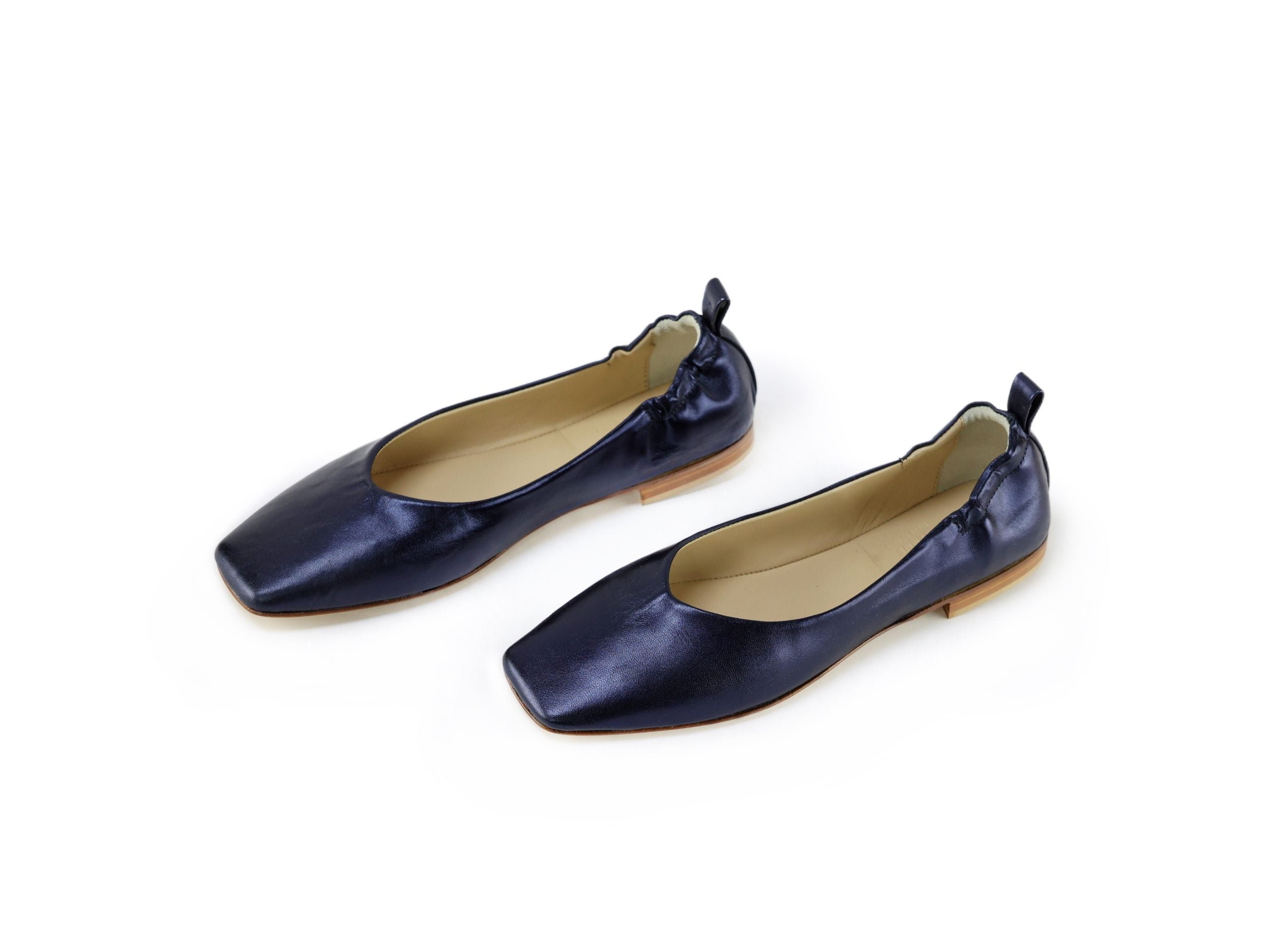 Ton Goût Zoe ballerine donna blu midnight nappa