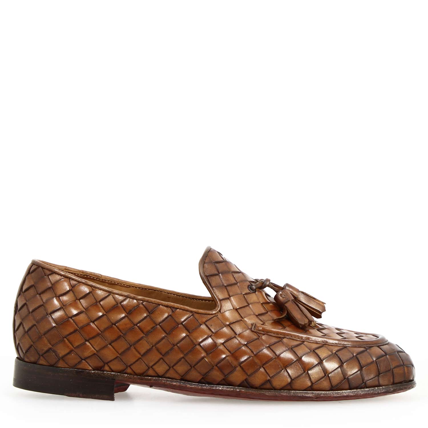 Leonardo Shoes Giuliano mocassini uomo marrone nappine
