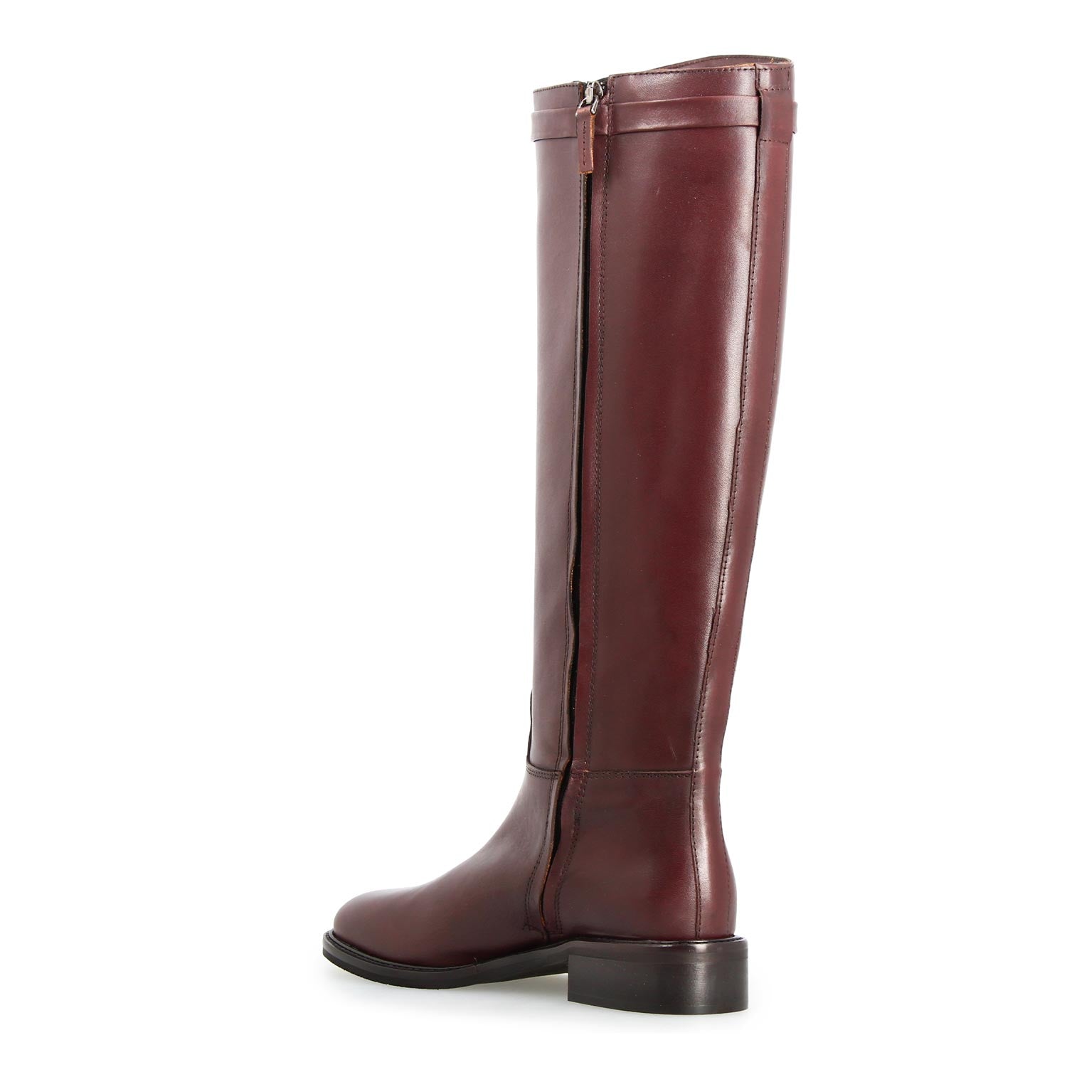 Leonardo Shoes Stivali Caracalla Donna Pelle Bordeaux
